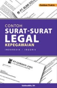Contoh surat-surat legal kepegawaian:Indonesia-Inggris