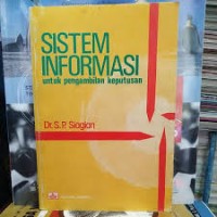 SISTEM INFORMASI untuk pengabilan keputusan