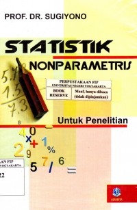 Statistik Nonparametris : Untuk Penelitian